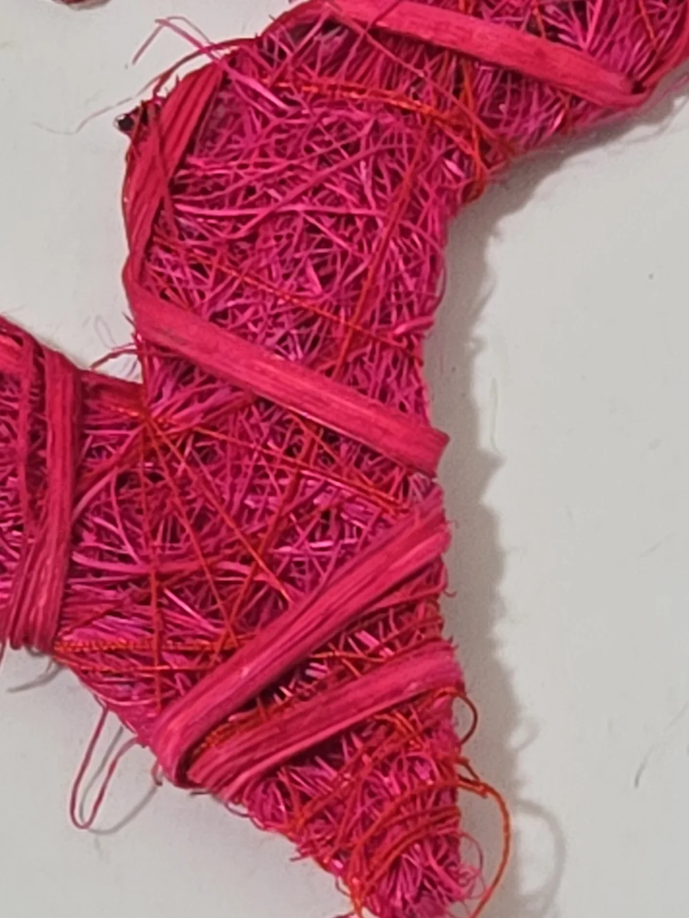 Handcrafted Star Hanging Ornaments - Lime Green & Fuchsia